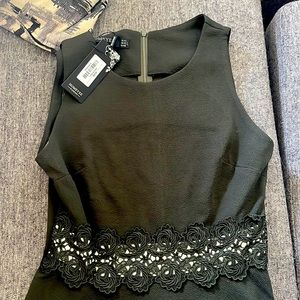 Brand new size 8 olive green flared. Dress ends mid thigh